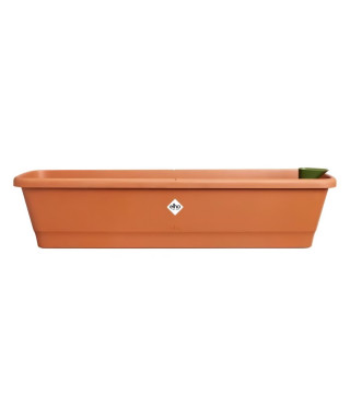 Elho Noa Balconniere Xl - Marron - L 78 x B 20 x H 18 cm - Balconextérieur - 100% recyclé