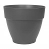 Elho Vibia Campana Bac a fleurs Rond 55 - Noir - Ø 55 x H 47 cm - extérieur - 100% recyclé