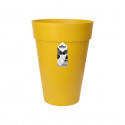 ELHO Loft Urban Pot de fleurs rond Haut 35 - Jaune - Ø 34 x H 45 cm - extérieur - 100% recyclé