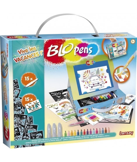 Jeu de coloriage - LANSAY - 23801 - Blopens - Vive Les Vacances !