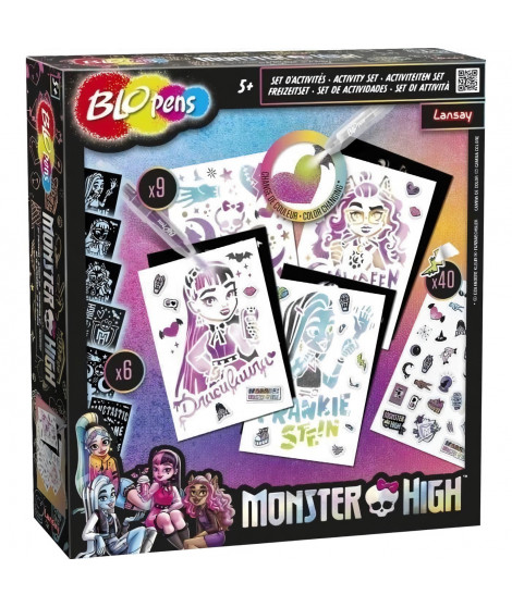 Jeu de coloriage - LANSAY - 23692 - Blopens Set D'Activités Monster High