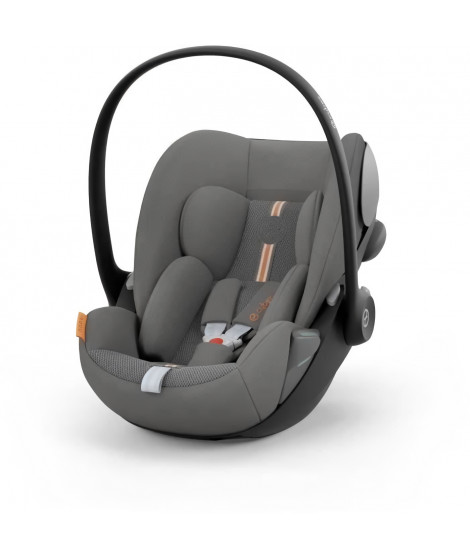 Coque Auto bébé Cloud G CYBEX i-Size - Inclinable - Tissu respirant - Homologation avion - Lava Grey