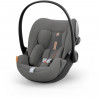 Coque Auto bébé Cloud G CYBEX i-Size - Inclinable - Tissu respirant - Homologation avion - Lava Grey