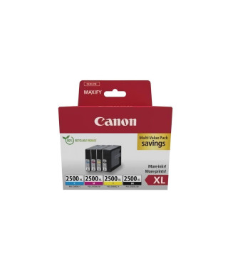 Multipack cartouches d'encre - CANON - PGI-2500XL Noir/Cyan/Magenta/Jaune - Haut rendement