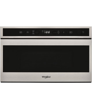 Micro-ondes encastrable - WHIRLPOOL W6MN840 - Gris et noir - 22 L -  750 W - Gril 700 W - Inox anti-traces