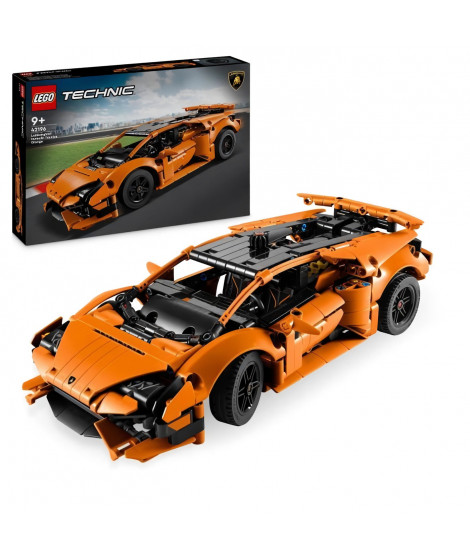 LEGO Technic 42196 Lamborghini Huracán Tecnica orange Voiture Jouet Pour Enfant de 9 Ans