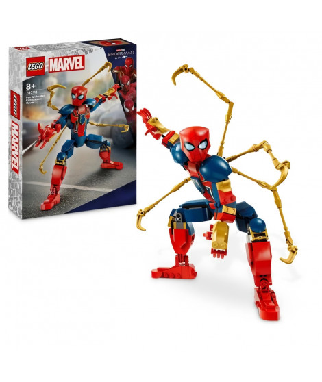 LEGO Marvel 76298 Figurine d'Iron Spider-Man a Construire Jeu de Rôle Pour Enfants