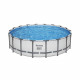 Kit Piscine hors sol tubulaire BESTWAY - Steel Pro Max - 549 x 132 cm - Rectangulaire (Inclus filtre a cartouche + échelle + …