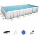 Kit Piscine hors sol tubulaire BESTWAY Power Steel- 732 x 366 x H 132 cm - Rectangulaire (Inclus pompe, échelle, diffuseur, …