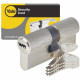YALE Cylindre de Serrure Débrayable - Pour Porte Extérieure/Entrée - 6 Goupilles - 4 Clés - 30 x 40 mm