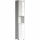 Colonne de salle de bain AMANDA - 2 portes - L37 x P31 x H190 cm - Blanc - TRENDTEAM