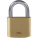 Lot de 4 Cadenas laiton - YALE - Y110B/40/122/4 - 40 mm - Anse acier - 3 clés - Casier Scolaire Ecole, vestiaire de sport, ar…