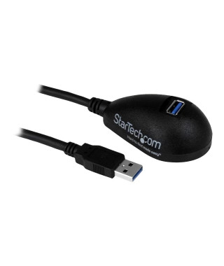 Rallonge USB 3.0 A vers A de 1,5 m sur socle - M/F - Câble d'extension SuperSpeed USB 3.0 de 1,5m - M/F - Noir - USB3SEXT5DKB