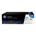 HP 125A Pack de 3 cartouches de toner cyan, jaune et magenta authentiques (CF373AM) pour Color LJ CM1312/CP1215/CP1217/CP1515…
