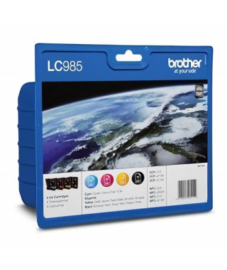 Brother LC985 Cartouches d'encre Multipack Coul...