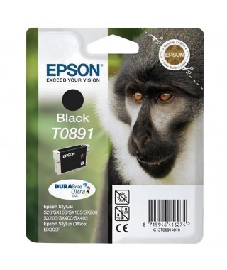 EPSON Cartouche d'encre T0891 Noir - Singe (C13T08914011)