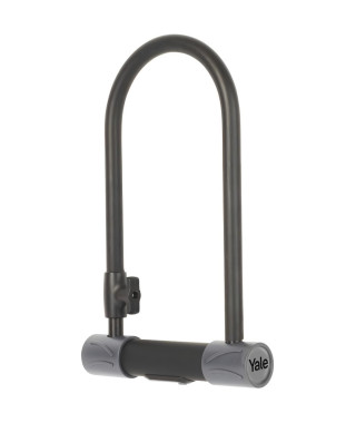 YALE Antivol U de Sécurité - Certifié Sold Secure Silver - Pour Vélo, VTT - 230 x 115 x 13 mm