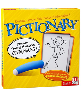 Mattel - Pictionary - Jeu de société et de dessin - 2 a 4 équipes - 8 ans et +