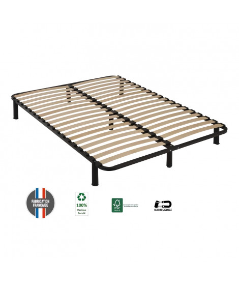 SEDAC CONFORTKIT Cadre a lattes en kit  160 x 200 - 26 cm