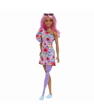 Barbie Poupée Fashionistas n° 189,  Prothese de Jambe, Baskets, De 3 a 8 Ans, HBV21