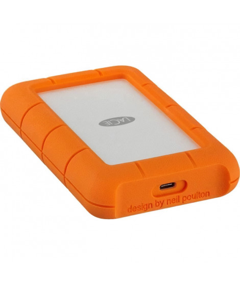 SEAGATE Disque dur Bureau LaCie Rugged STFR4000800 - 2.5 Externe - 4 To - Orange - USB Type C
