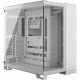 Boîtier PC - CORSAIR - 6500X  Tempered Glass Mid-Tower Dual Chamber - Blanc