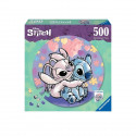 Puzzle rond 500 pieces Stitch - Des 10 ans - Ravensburger - Disney - 17581