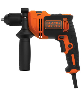 Perceuse a percussion filaire 710W BLACK+DECKER (Livrée avec 4 forets de perçage) - BEH710-QS