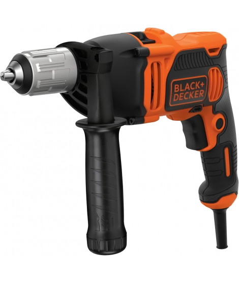 Perceuse a percussion filaire 850W BLACK+DECKER - 54 400 cps/min (Livrée avec guide de profondeur + poignée latérale) - BEH85…