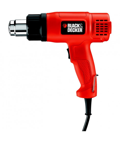 Décapeur Thermique Filaire BLACK+DECKER - Poignée pistolet 1750W 570 a 740L/min (Livré avec 1 Grattoir ) -KX1650-QS