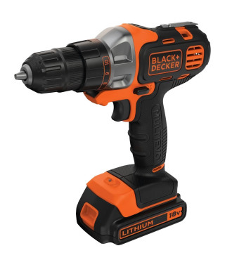 Perceuse-Visseuse Multievo sans-fil 18V BLACK+DECKER (Livrée avec 1 Batterie 1,5 Ah + chargeur + coffret) - MT218K-QW