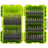 Coffret antichocs empilable RYOBI 48 embouts de vissage mixtes - porte-embouts RAK48SSD