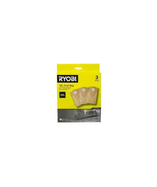 RYOBI Lot de 3 sacs poussieres pour aspirateur 20L - RAKVACDB20