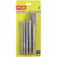 RYOBI Kit 3 forets (6 mm, 8 mm, 10 mm) et 2 burins SDS+ (1 pointe et 1 plat) RAKSP05