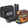 AEG Mesure laser CLG220-B, portée 20 m, laser vert, 2 lignes, avec 1 adaptateur, 2 piles AA, 1 pochette de rangement, bande v…