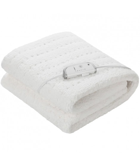 Surmatelas chauffant extra moelleux en polaire - MEDISANA - HU 672 - Chauffe-lit - 4 reglages - 3 minuteries - Lavable