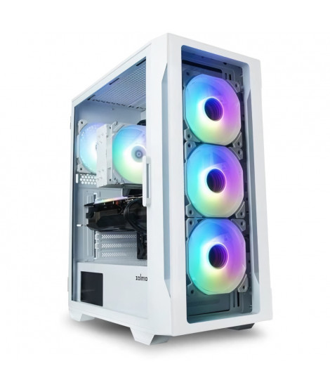 Boitier PC sans alimentation - ZALMAN i3 NEO TG (Blanc) - Moyen tour - Format ATX