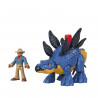 FISHER - PRICE IMAGINEXT -  Jurassic World - Stegosaurus Et Personnage - Figurine d'action 1er age - 3 ans et +