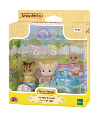 SYLVANIAN FAMILIES 5749 - Le trio des bébés a la piscine