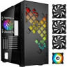 Boitier PC sans alimentation - BITFENIX Tracery ARGB (Noir) - Moyen tour - Format E-ATX