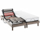 Ensemble matelas+sommier relaxation électrique COMFORT - 2x90x200 cm - Matelas mousse - DEKO DREAM  Samba