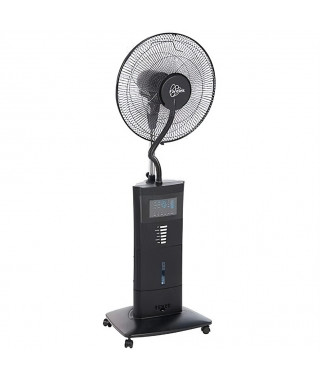 YELLOWSTONE - Ventilateur brumisateur sur pied Ø40cm 100W noir