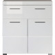 Meuble bas de salle de bain Amanda - Blanc - 2 portes + 1 tiroir - L73 x P31 x H79 cm - TRENDTEAM