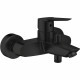 Mitigeur monocommande bain/douche - GROHE Start - 322782432 - Noir mat - Montage mural apparent - Inverseur automatique