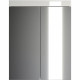 Armoire de salle de bain AMANDA - 2 portes miroir - L60 x P17 x H77 cm - Blanc - TRENDTEAM