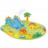 Aire de jeux gonflable - INTEX - Petit Dino - 143 Litres - 2 ans+ - 191 x 152 x 58 cm - Inclus : toboggan, fontaine, dino gon…