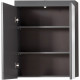 Armoire de salle de bain - TRENDTEAM - Amanda - 2 portes miroir - Gris - 60x17x77cm