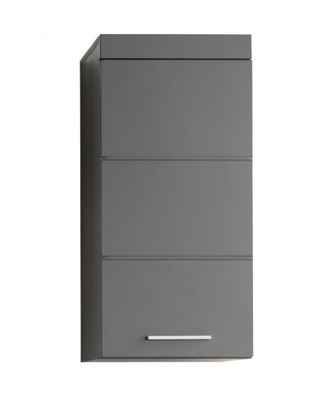 Meuble haut de salle de bain AMANDA - 1 porte - Gris - TRENDTEAM