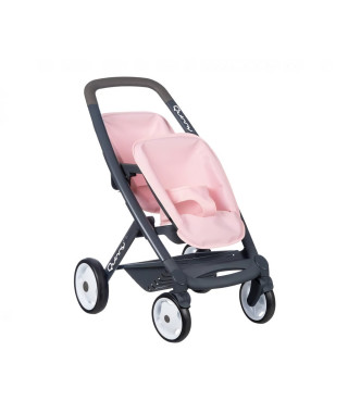 Smoby - Maxi Cosi - Pousette jumeaux - Poupée 42 cm Maximum - Rose - Des 3ans