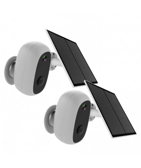 2 caméras avec panneau solaire - CHACON - 2-IPCAM-BE03-PS - Extérieur - WiFi